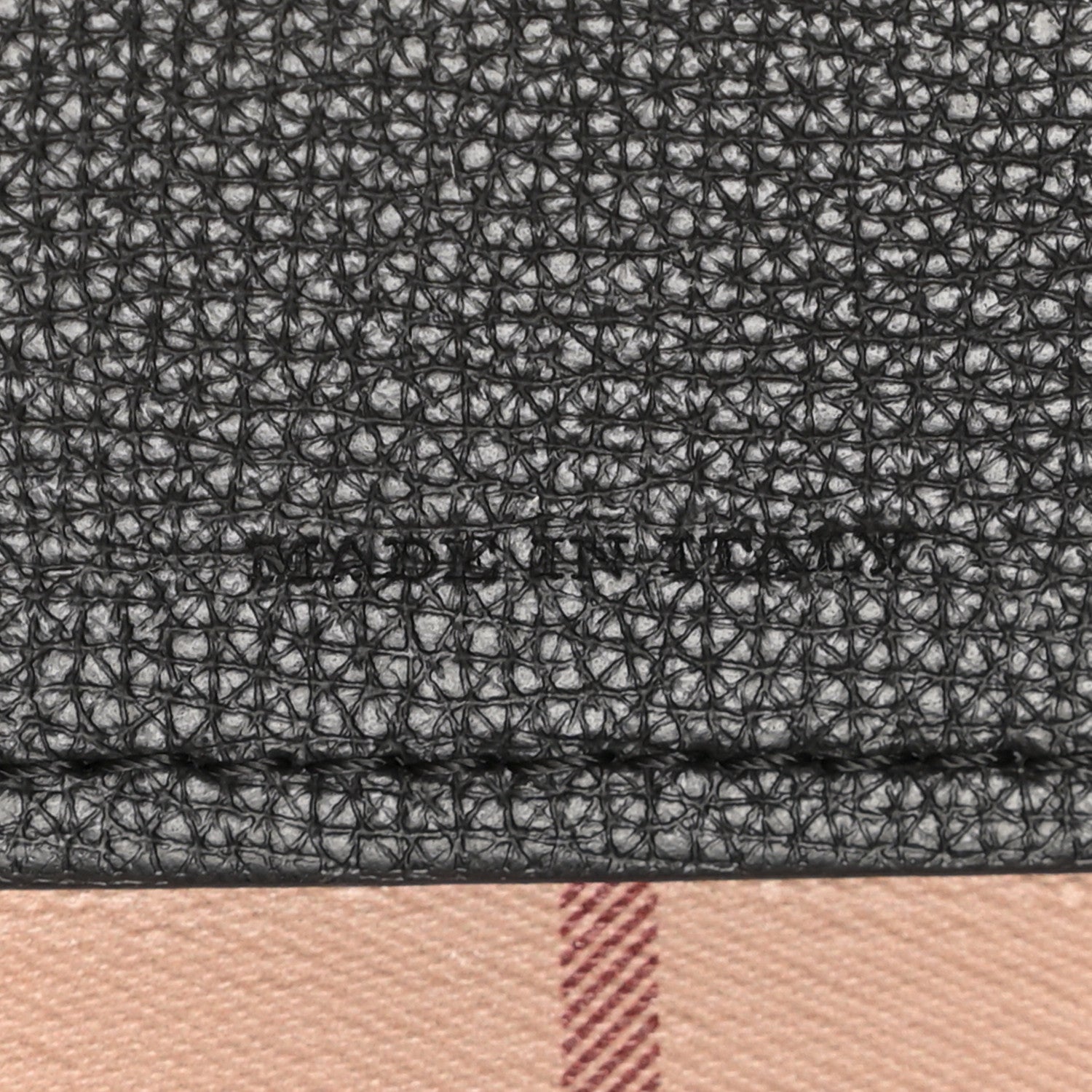 Burberry Grainy Calfskin Haymarket Check Medium Reversible Tote Black 10 of 23