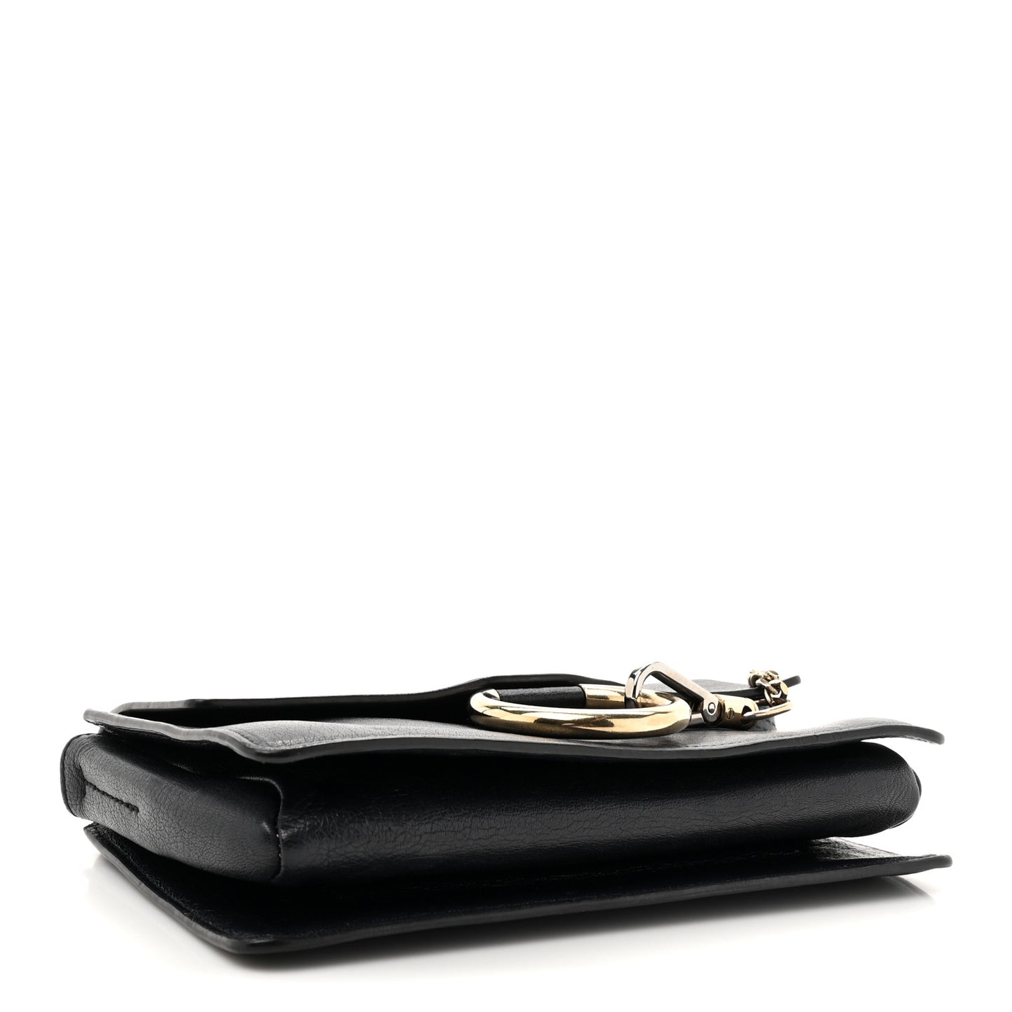 Calfskin Mini Faye Shoulder Bag Black