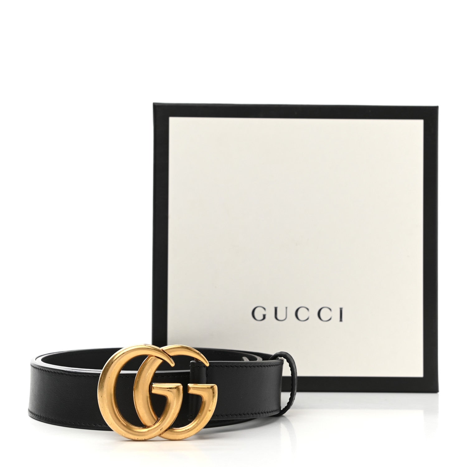 Gucci Calfskin Double G 30mm Belt 85 34 Black 8 of 8