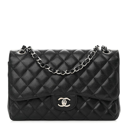 Chanel Caviar Quilted Jumbo Double Flap Black 1 of 14