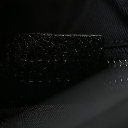 Gucci Nylon Monogram Double Buckle Flap Messenger Bag Black 7 of 10