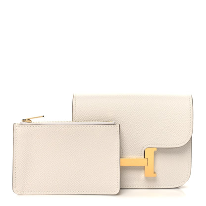 Hermes Epsom Constance Slim Wallet Gris Pale 1 of 11