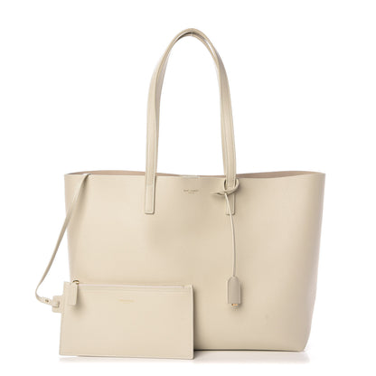 Saint Laurent Calfskin Large Shopping Tote Crema Soft 1 of 8