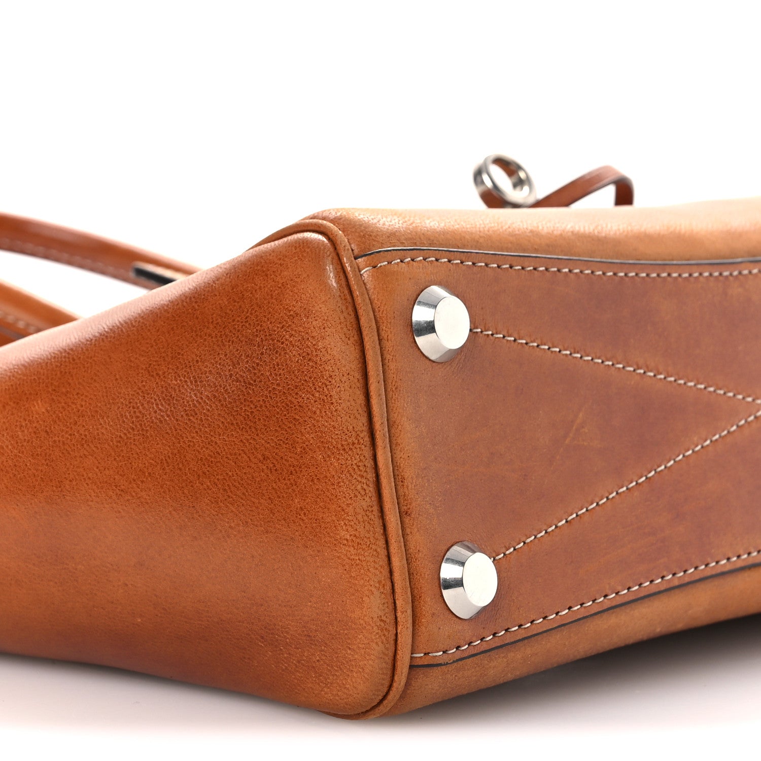 Balenciaga Vegetable Tanned Lambskin Mini Bel Air Carry All Bag Tan Cowboy 8 of 10