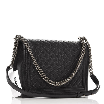 Chanel Caviar Quilted Large Boy Flap Black 3 of 7