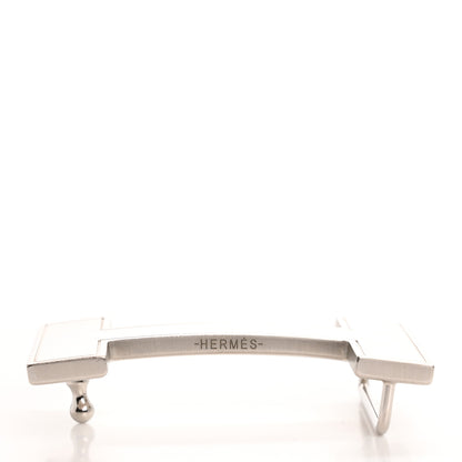 Hermes Brushed Palladium 32mm Quizz H Belt Buckle 3 of 4
