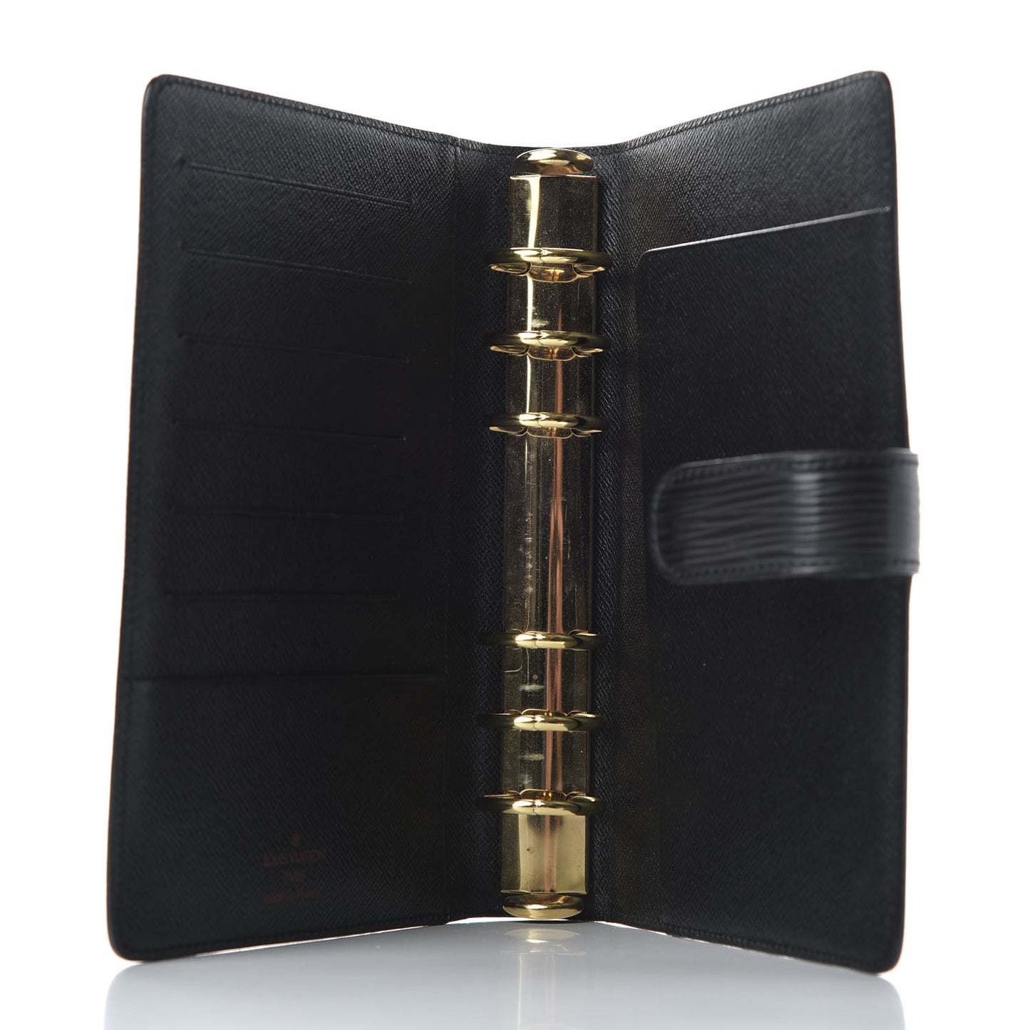 Epi Medium Ring Agenda Cover Black