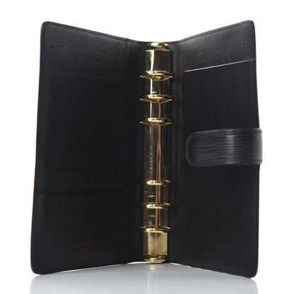 Louis Vuitton Epi Medium Ring Agenda Cover Black 5 of 7