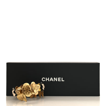 Chanel Metallic Lambskin CC Flower Bracelet Gold 6 of 6