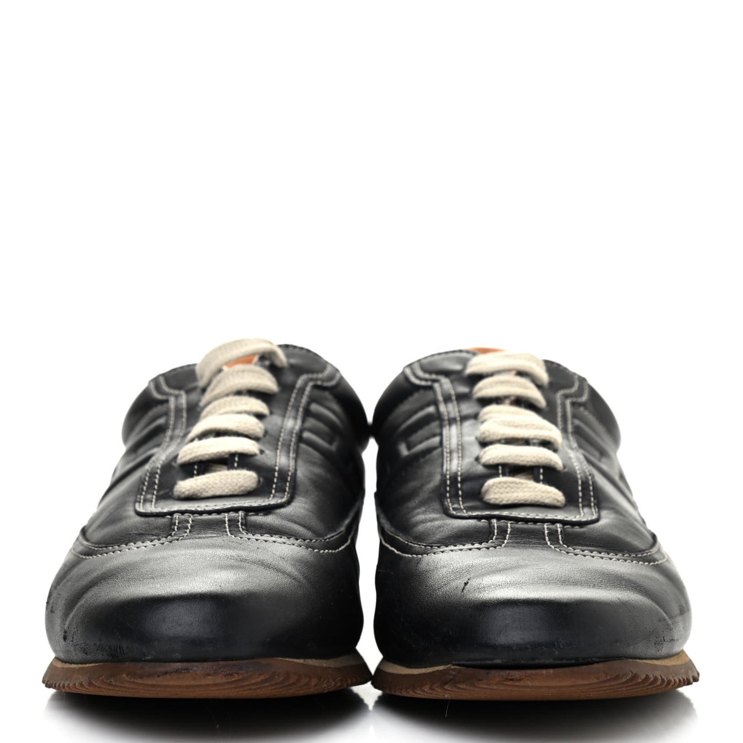 Calfskin Womens Quick Sneakers 37.5 Black