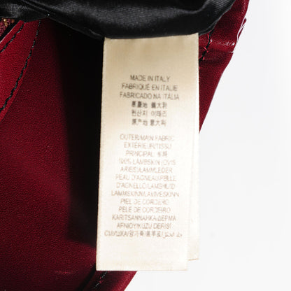 Burberry Lambskin Whipstitch Medium Tote Burgundy 9 of 12