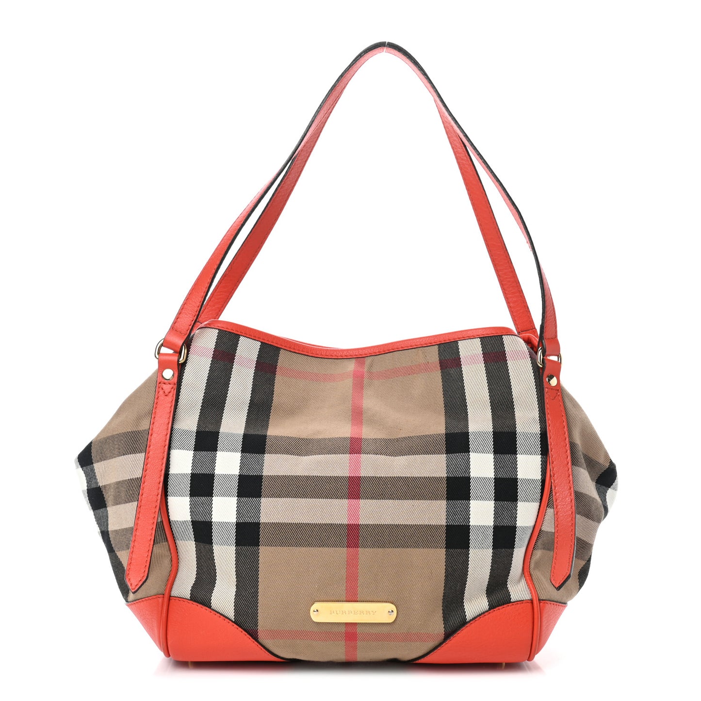 House Check Small Canterbury Tote Bright Russet