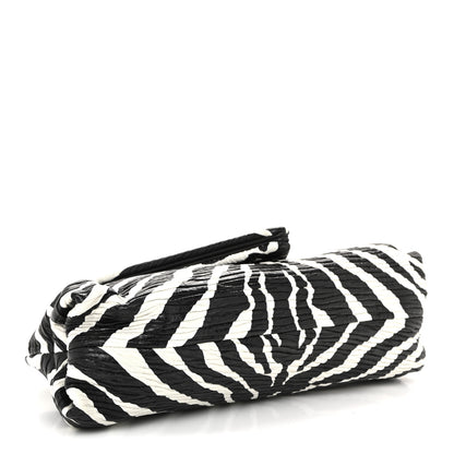 Bottega Veneta Nappa BV Trine Clutch Zebra 4 of 11