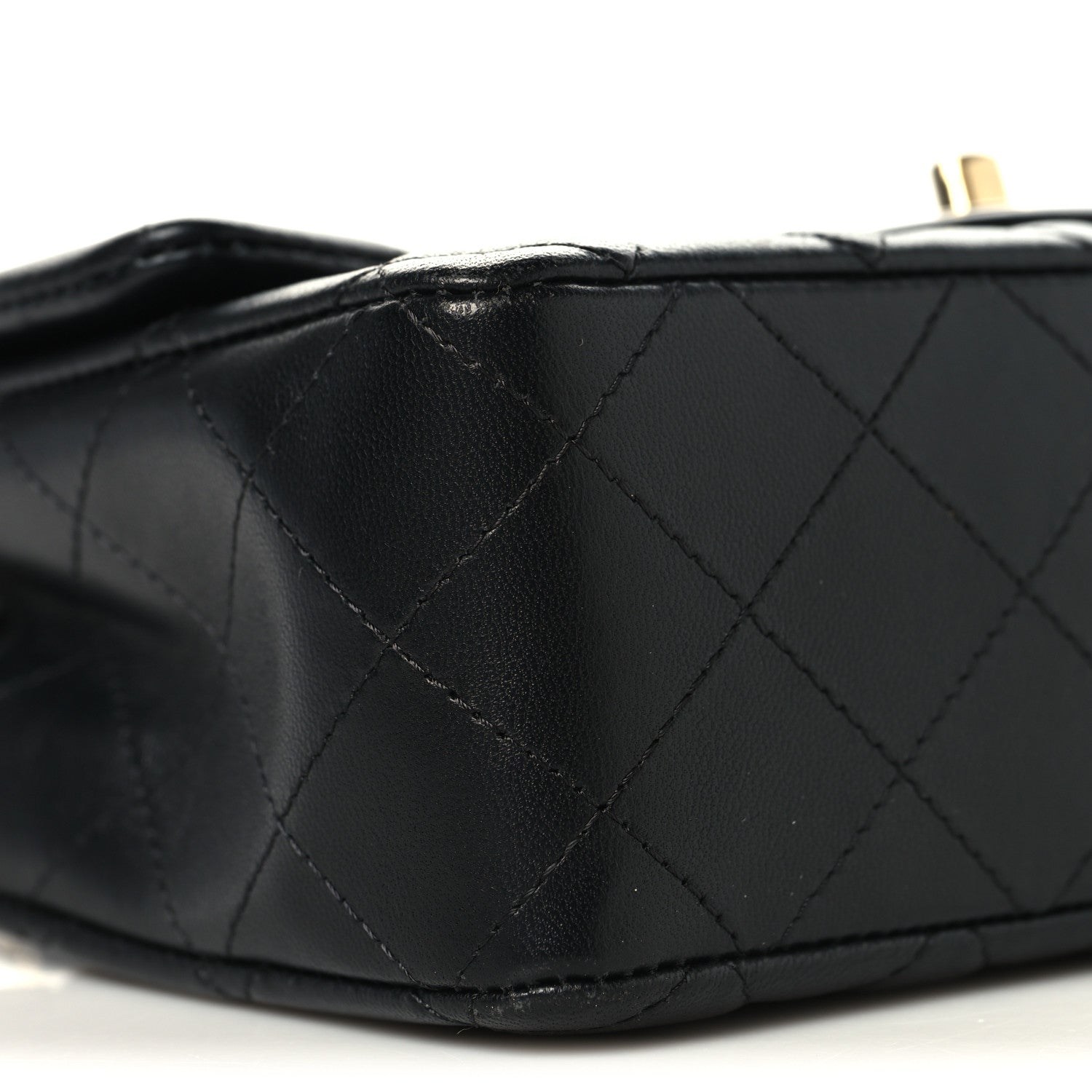 Chanel Lambskin Quilted Mini Rectangular Flap Black 9 of 11