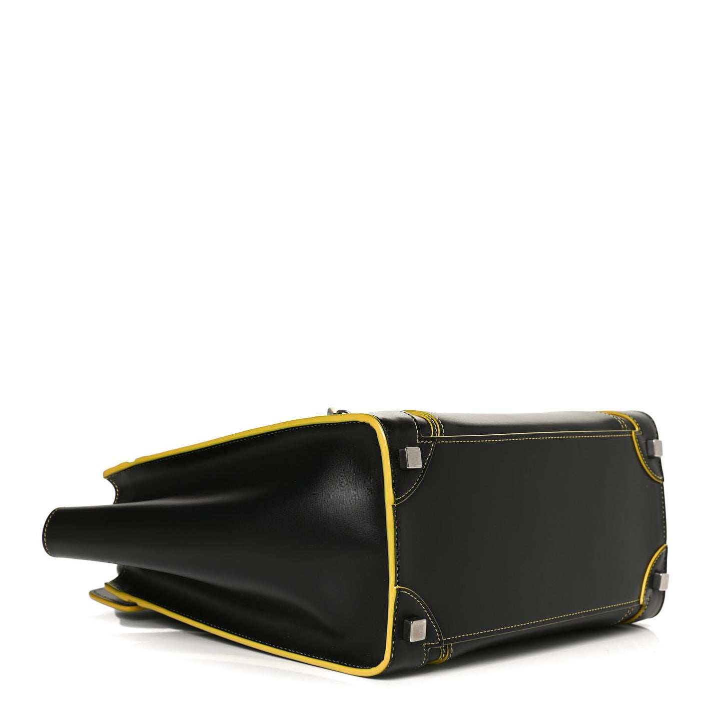 Satin Calfskin Debossed Micro Luggage Black