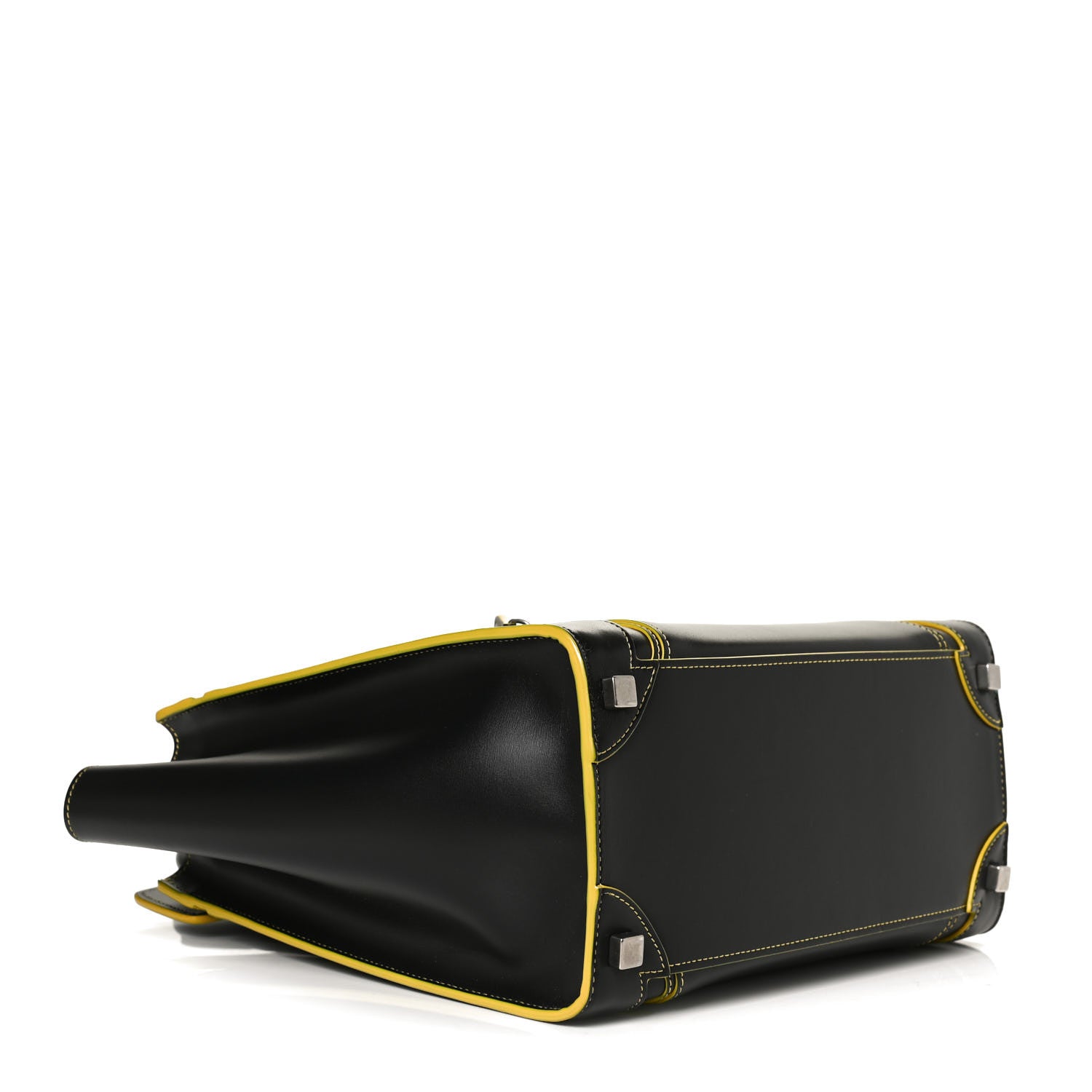 Celine Satin Calfskin Debossed Micro Luggage Black 3 of 13