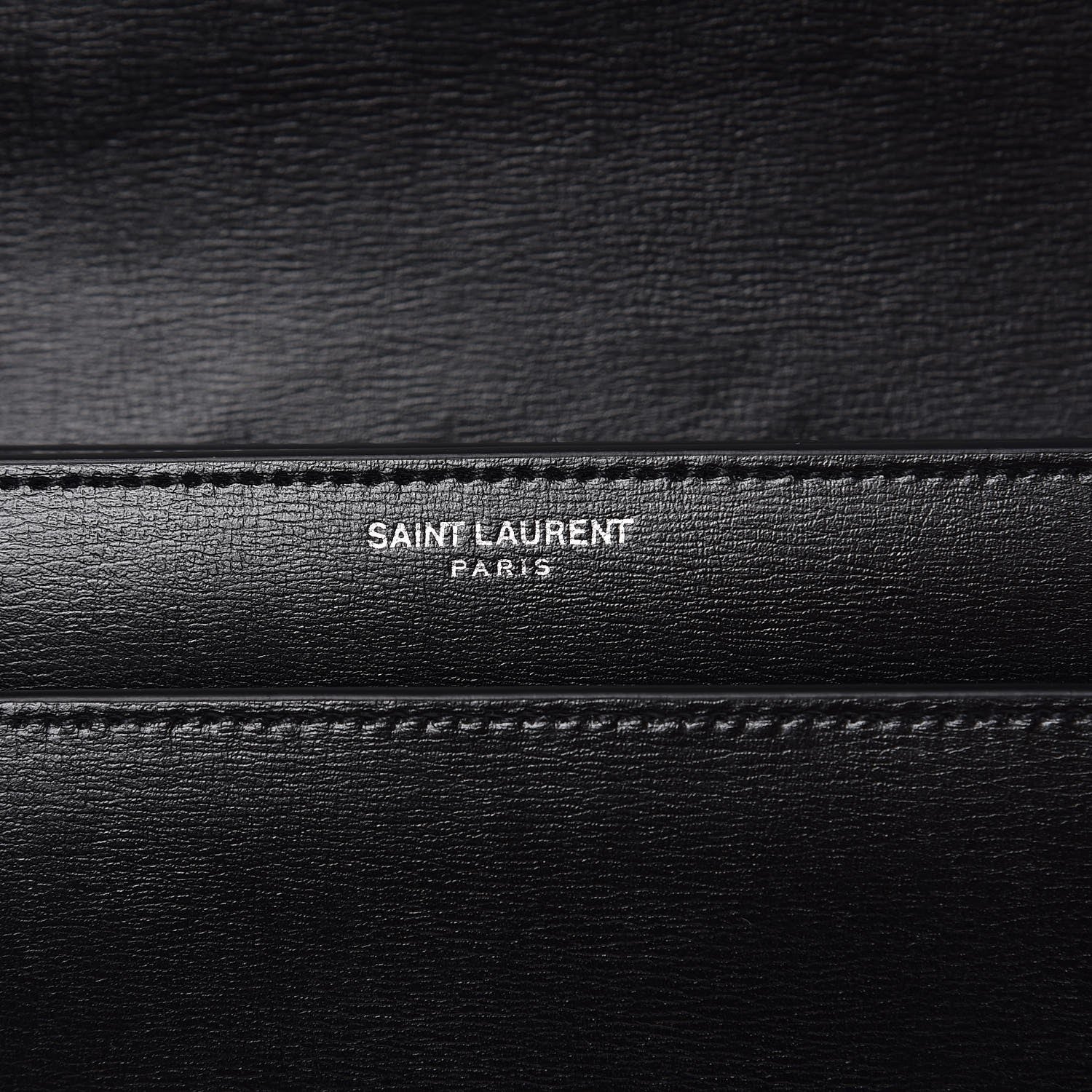 Saint Laurent Calfskin Large Monogram Sunset Black 6 of 7