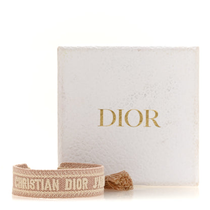 Christian Dior Woven Cotton J'Adior Friendship Bracelet Pink 4 of 4
