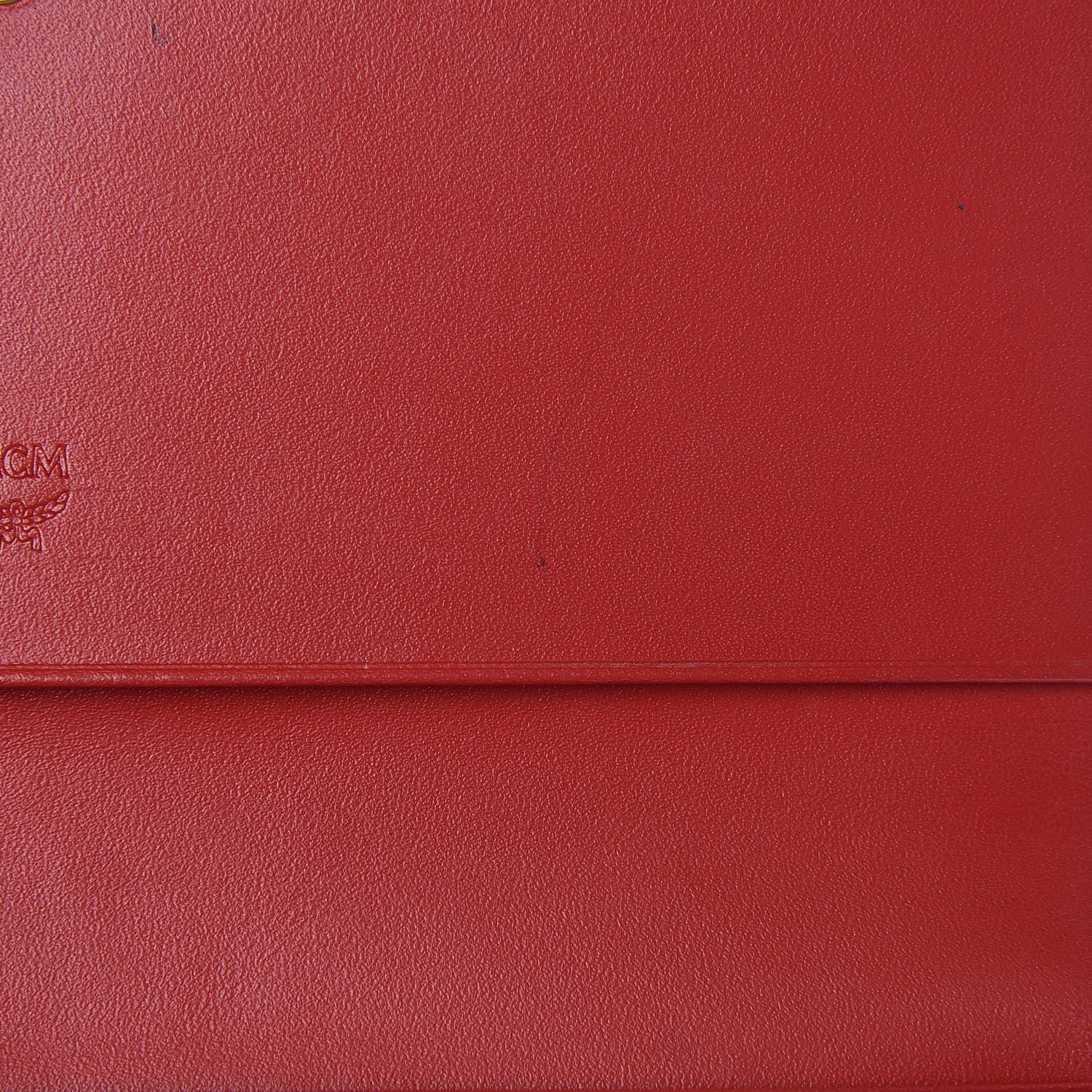 MCM Visetos Continental Flap Wallet Red 10 of 11