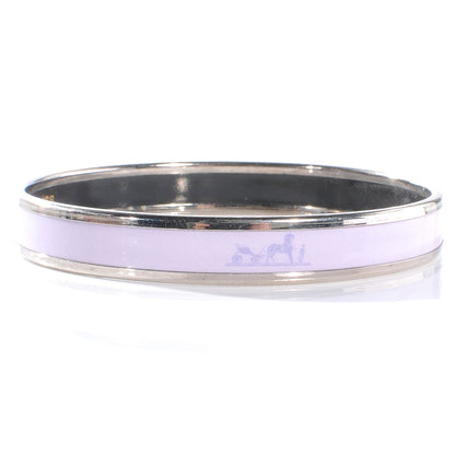 Hermes Enamel Narrow Caleche Printed Bracelet 65 Purple 4 of 5