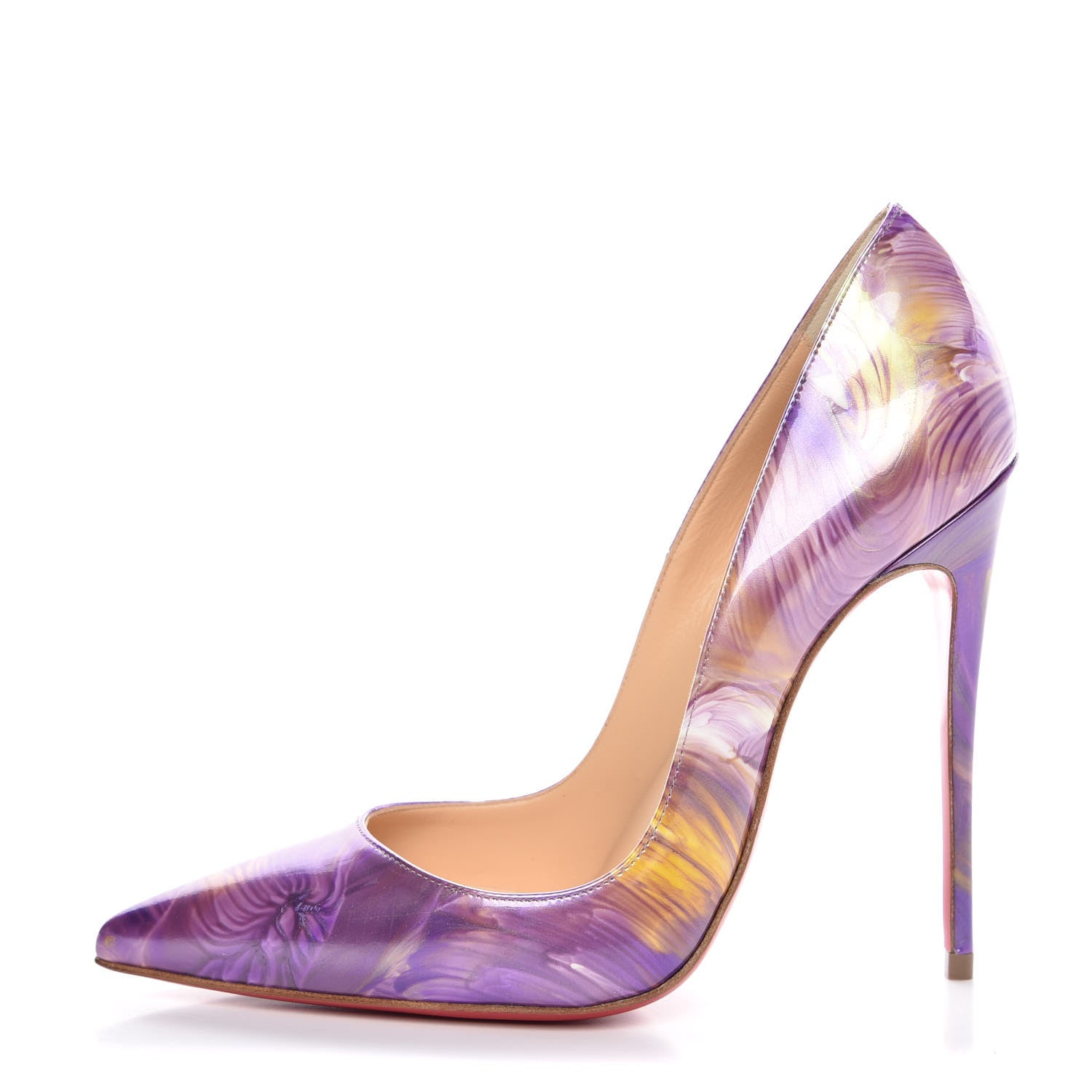 Christian Louboutin Patent So Kate 120 Pumps 37 Petale Latte 1 of 8