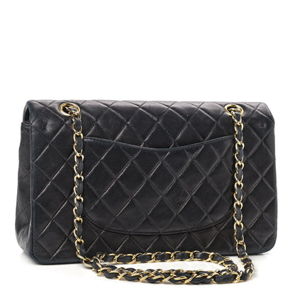 Chanel Lambskin Quilted Medium Double Flap Black 3 of 10