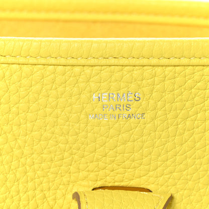 Hermes Taurillon Clemence Evelyne III PM Lime 6 of 10