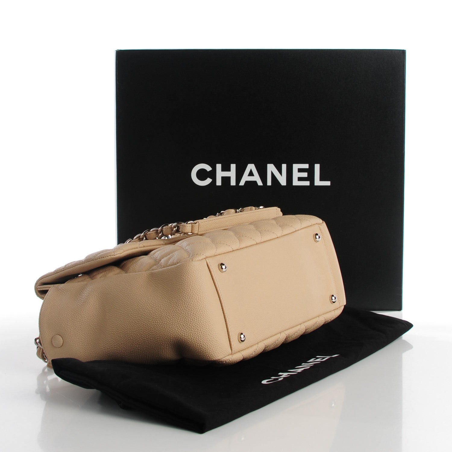 Chanel Caviar Quilted Easy Zip Tote Beige 4 of 7