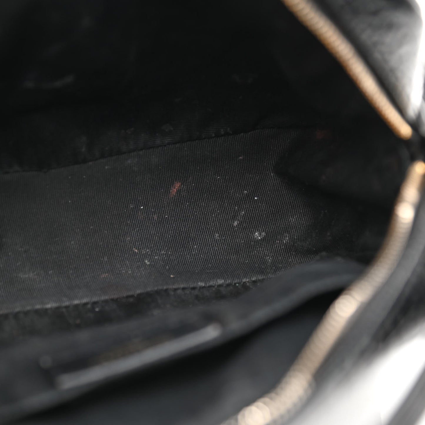 Patent Calfskin Crocodile Embossed Monogram Lou Camera Bag Black