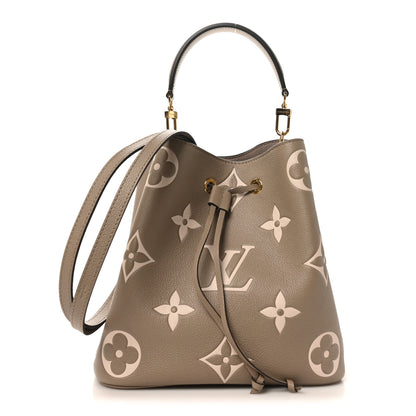 Louis Vuitton Empreinte Monogram Giant Neonoe MM Tourterelle Creme 1 of 10