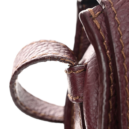 Chloe Grained Calfskin Mini Marcie Round Crossbody Bag Wild Purple 14 of 14