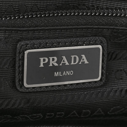 Prada Re-Nylon Saffiano Logo Double Buckle Backpack Black 6 of 8