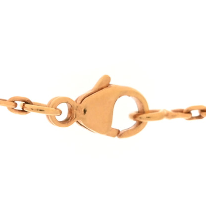 Hermes Lacquered Rose Gold Mini Pop H Pendant Necklace Rose Dragee 4 of 6