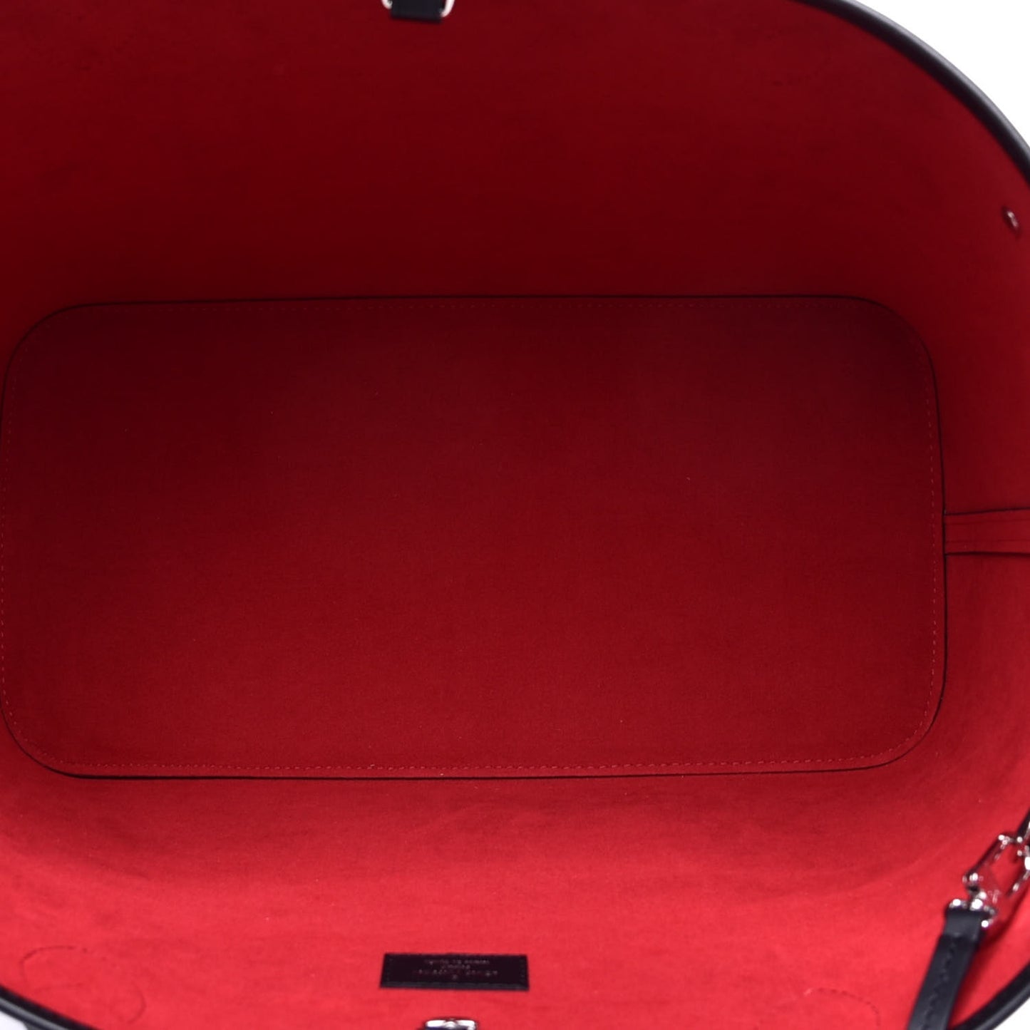 Epi Neverfull MM White Scarlet Black