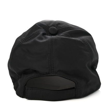 Fendi Nylon Lambskin Monster Eyes Baseball Hat 58 Black Rosso Gold 5 of 8