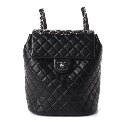 Chanel Lambskin Quilted Small Urban Spirit Backpack Black 1 of 9