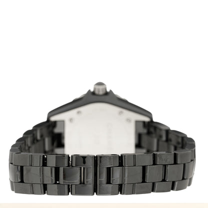 Chanel Stainless Steel Ceramic 33mm J12 Quartz Watch Black 3 of 5