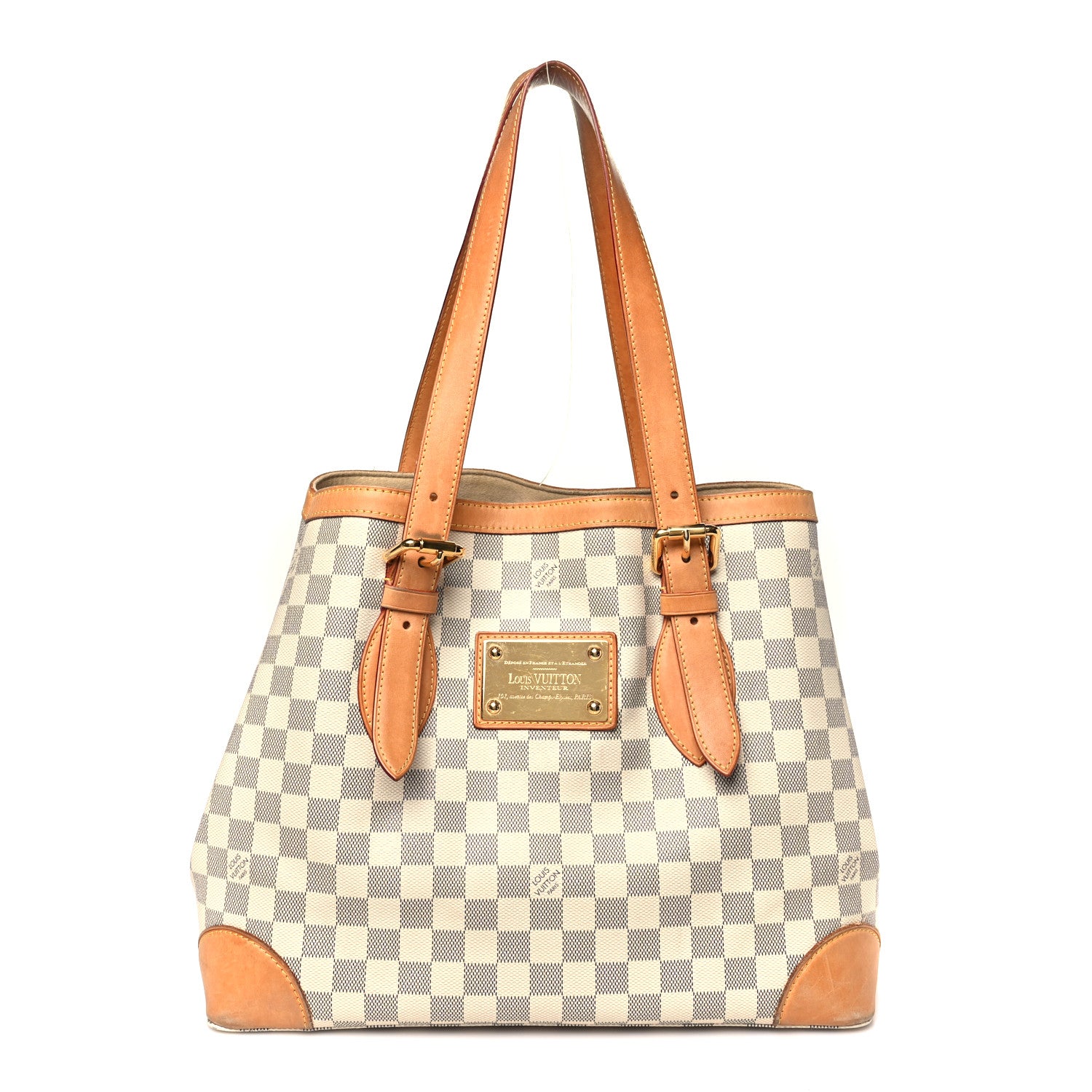 Louis Vuitton Damier Azur Hampstead MM 1 of 10