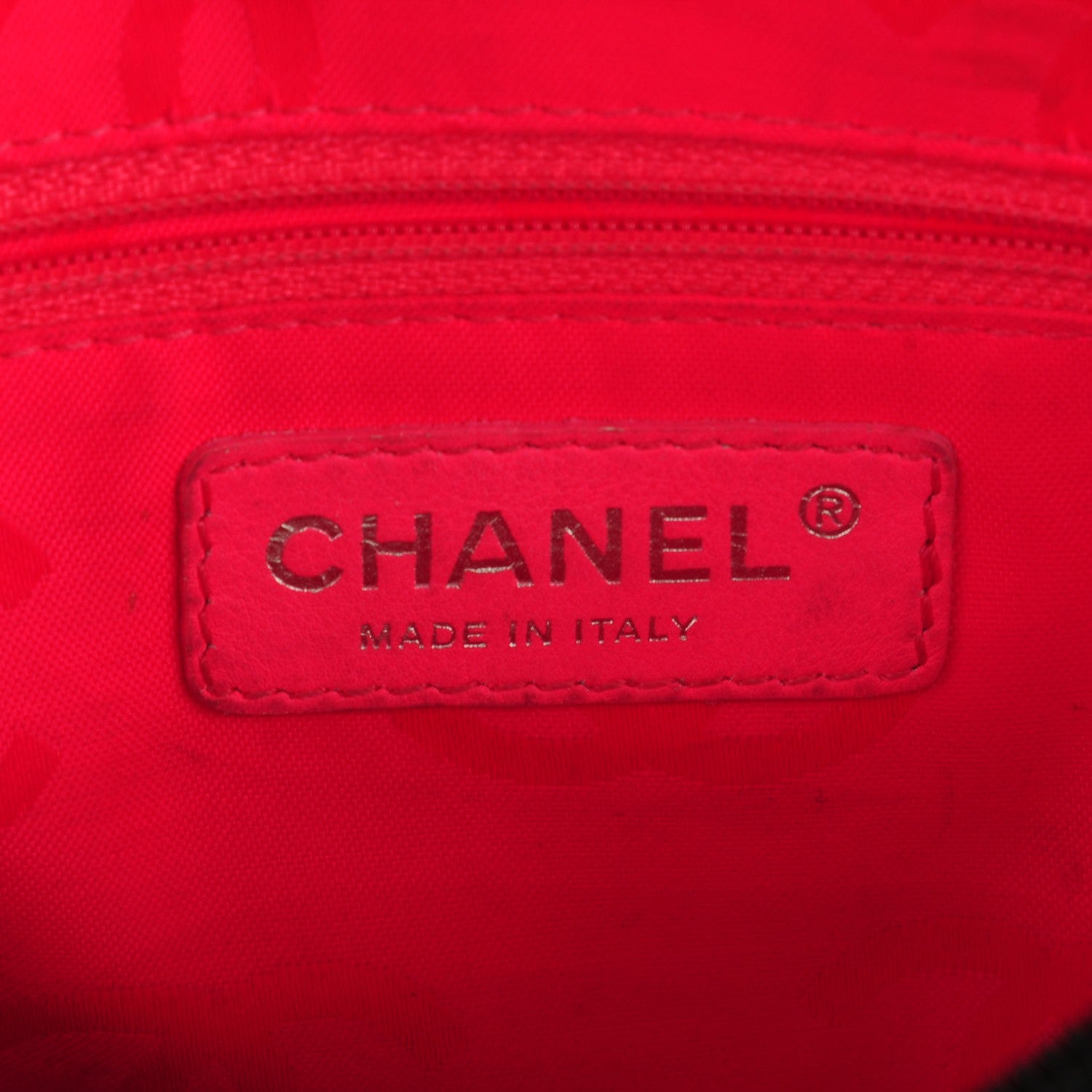Chanel Calfskin Quilted Cambon Pochette Black White 5 of 7
