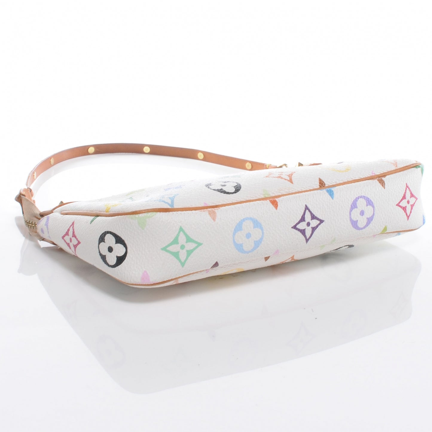Monogram Multicolor Pochette Accessories White