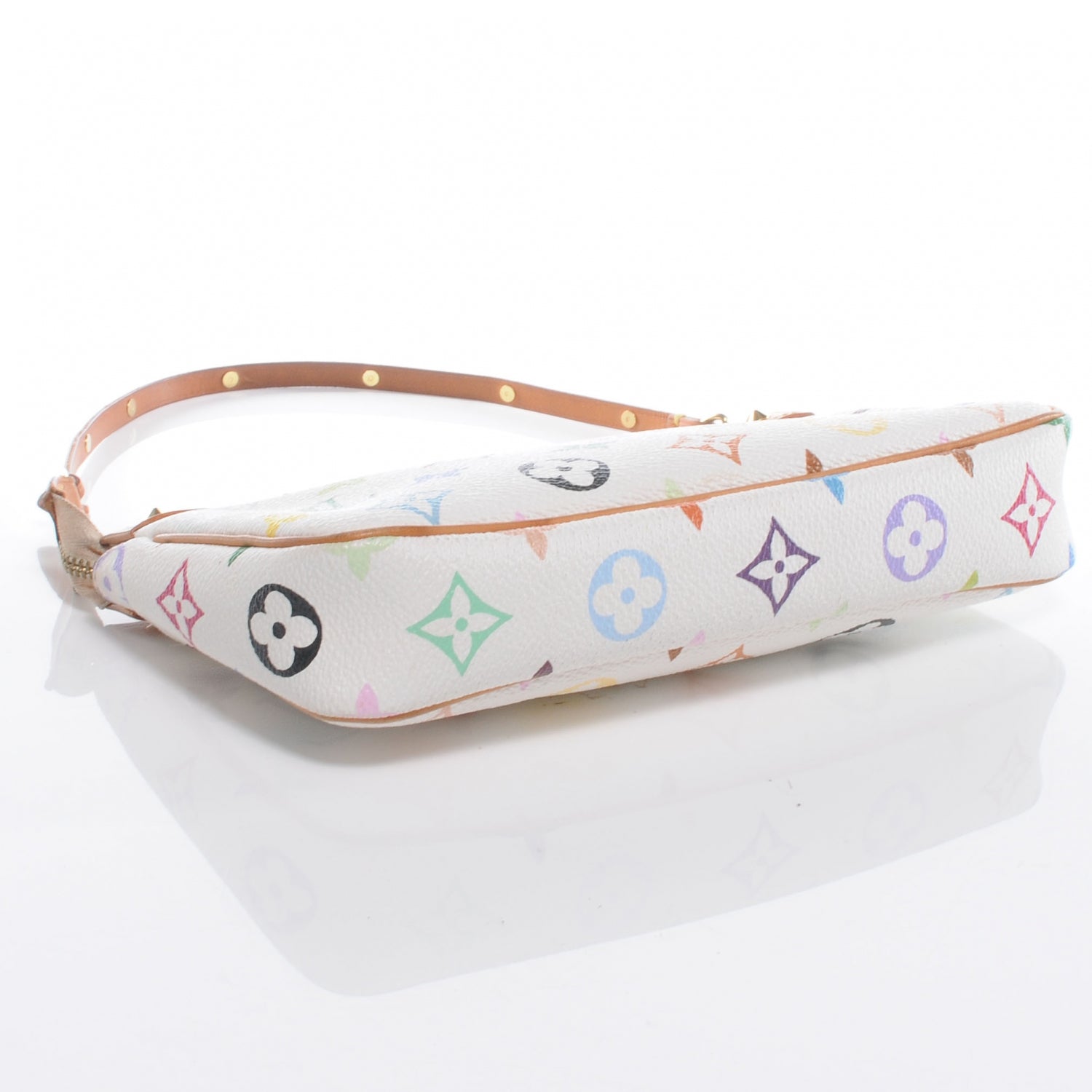 Louis Vuitton Monogram Multicolor Pochette Accessories White 4 of 7