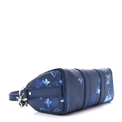 Louis Vuitton Monogram Ink Watercolor Keepall XS Blue 4 of 9