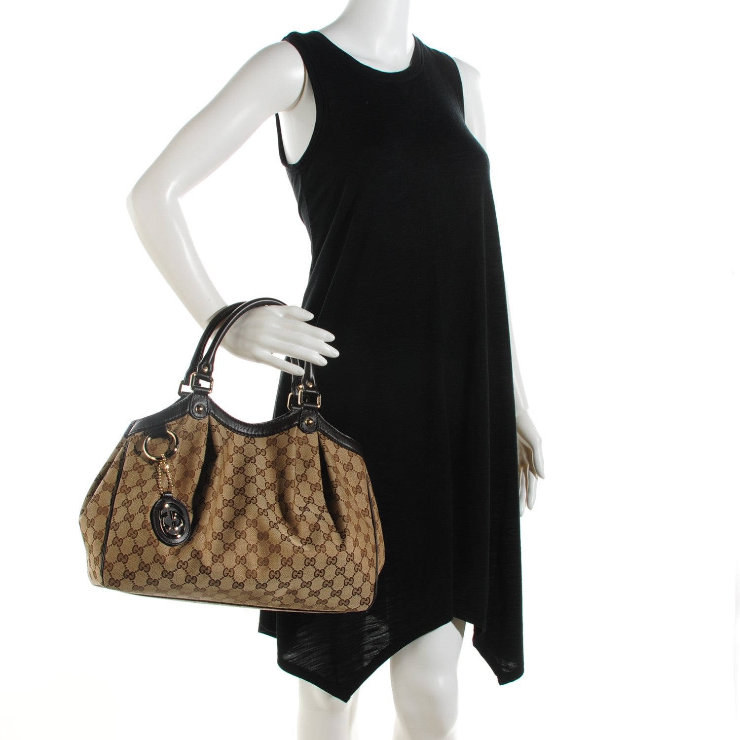 Gucci Monogram Medium Sukey Tote Dark Brown 2 of 7