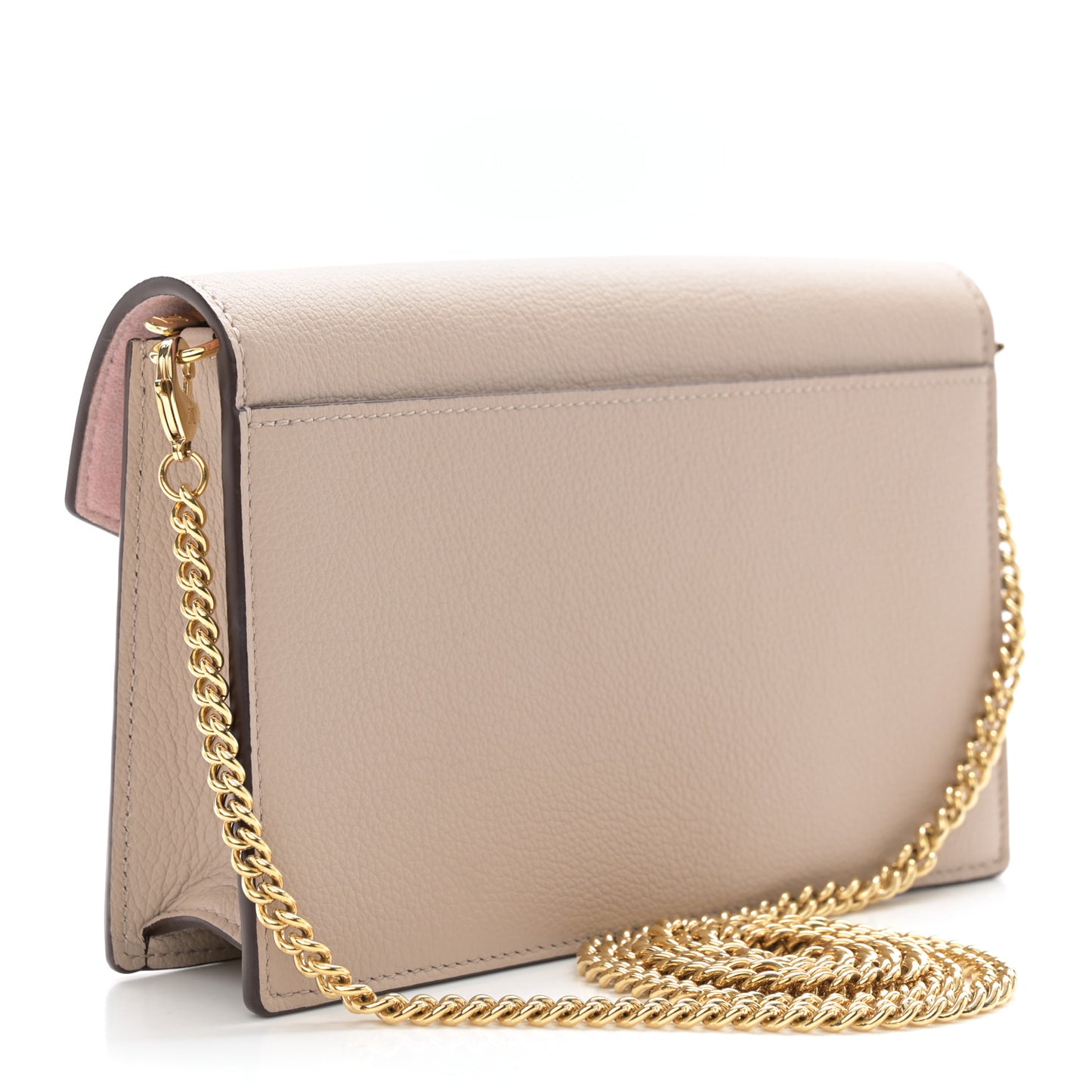 Soft Calfskin My Lockme Chain Pochette Greige