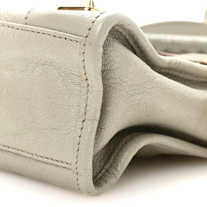 Balenciaga Chevre Gold Metallic Edge Hardware Mini City Gris Glace 11 of 11