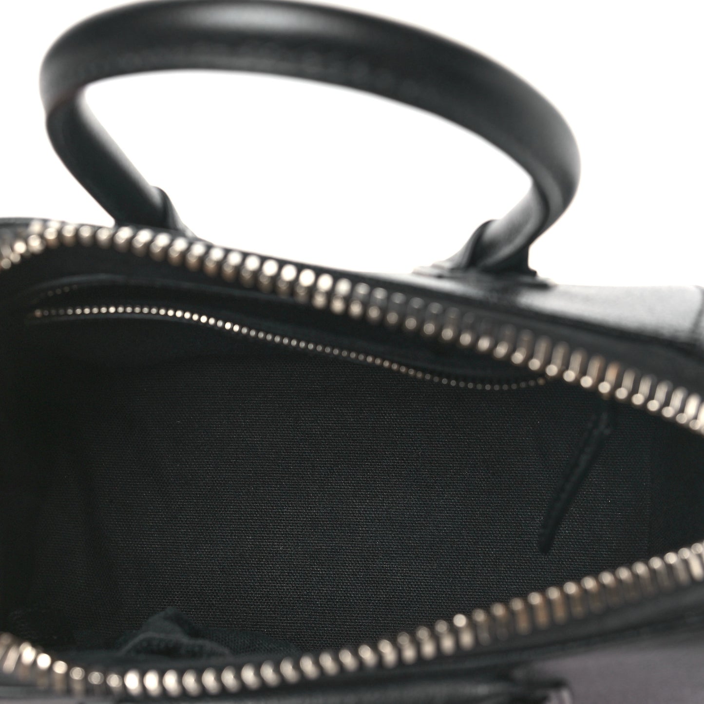 Sugar Goatskin Striped Mini Antigona Black