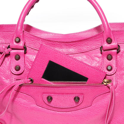 Balenciaga Agneau Classic Hardware City Cyclamen Fucsia 13 of 15