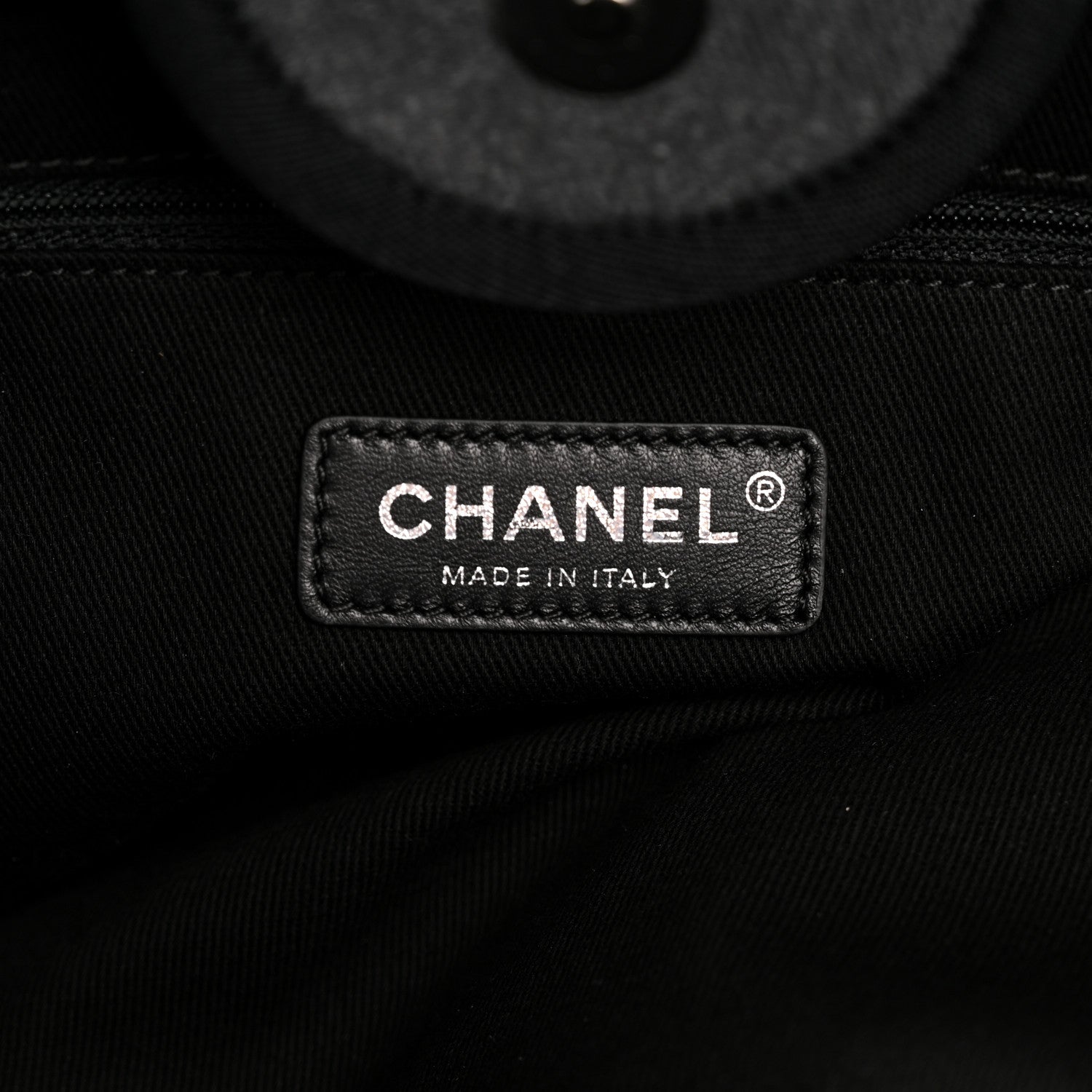 Chanel Canvas Sequin Medium Deauville Tote Charcoal 6 of 10