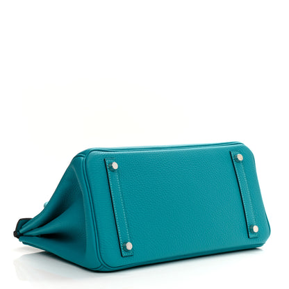 Hermes Togo Birkin 30 Turquoise 4 of 13