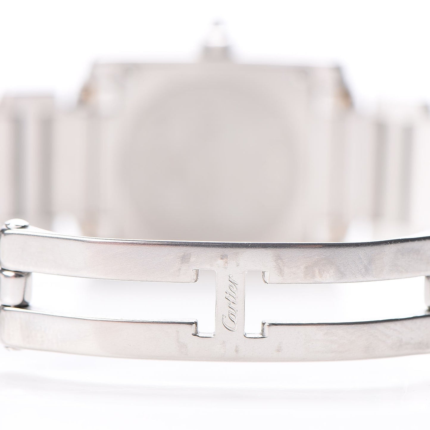 Stainless Steel 20mm Tank Francaise Quartz Watch